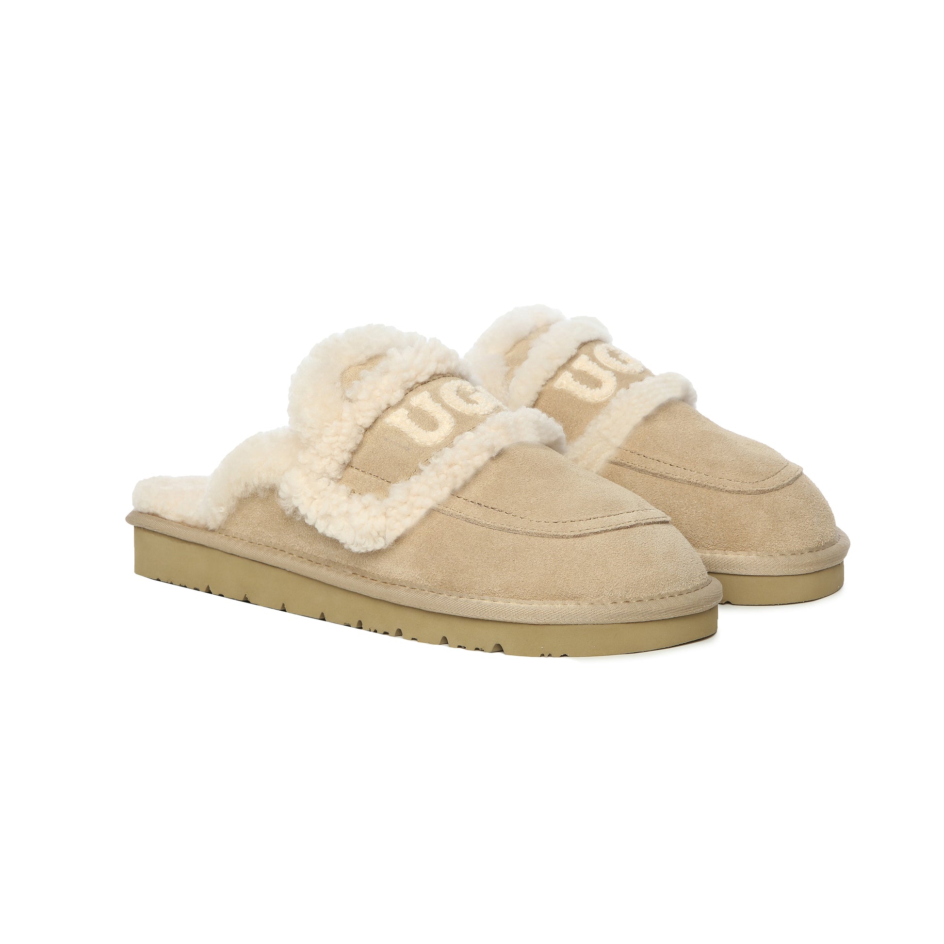 UGG Sheepskin Wool Shearling Lined Erin Scuff