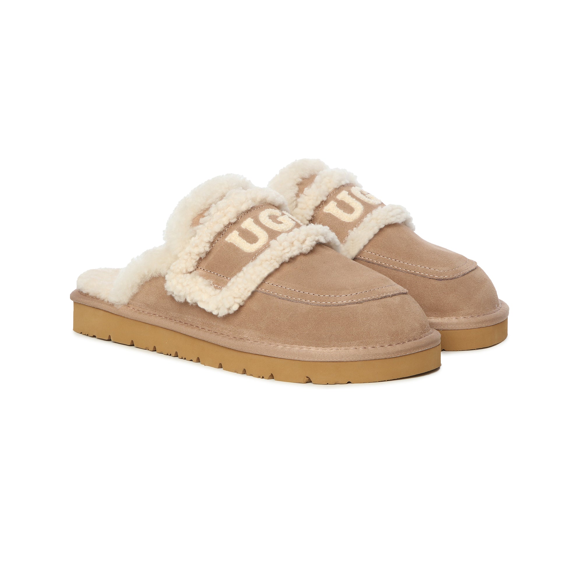 UGG Sheepskin Wool Shearling Lined Erin Scuff