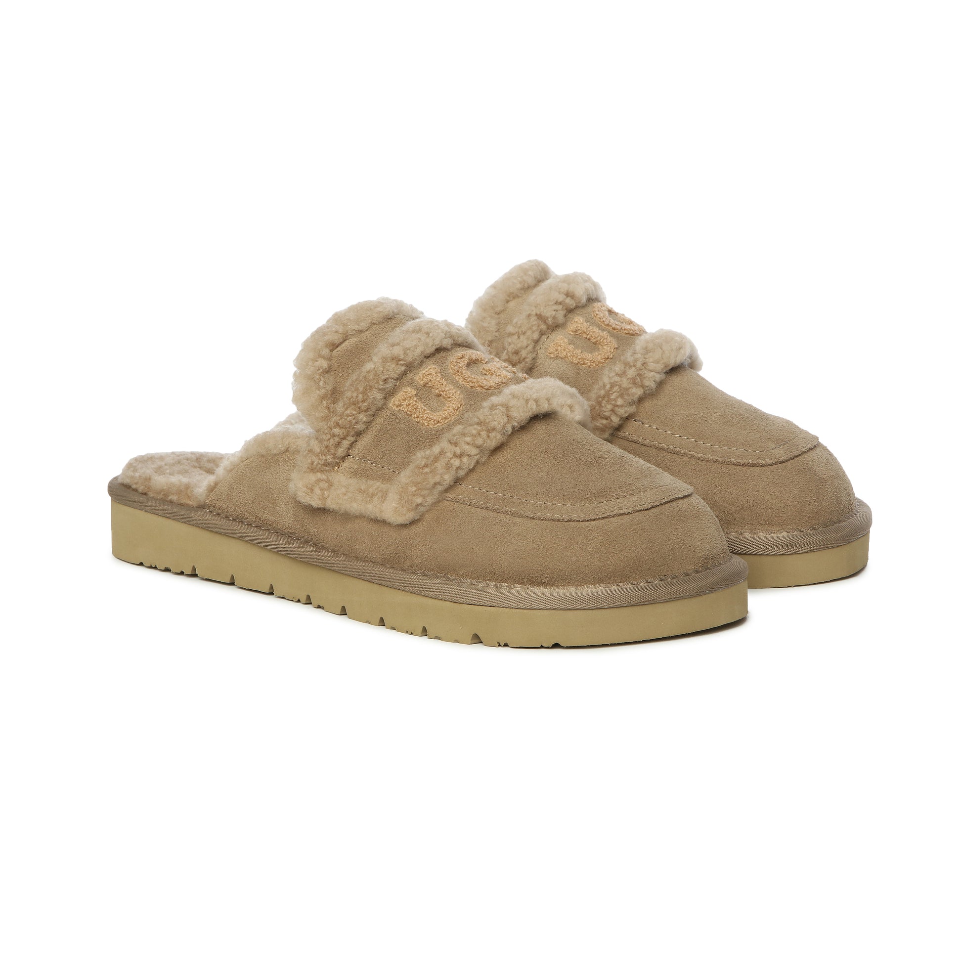UGG Sheepskin Wool Shearling Lined Erin Scuff