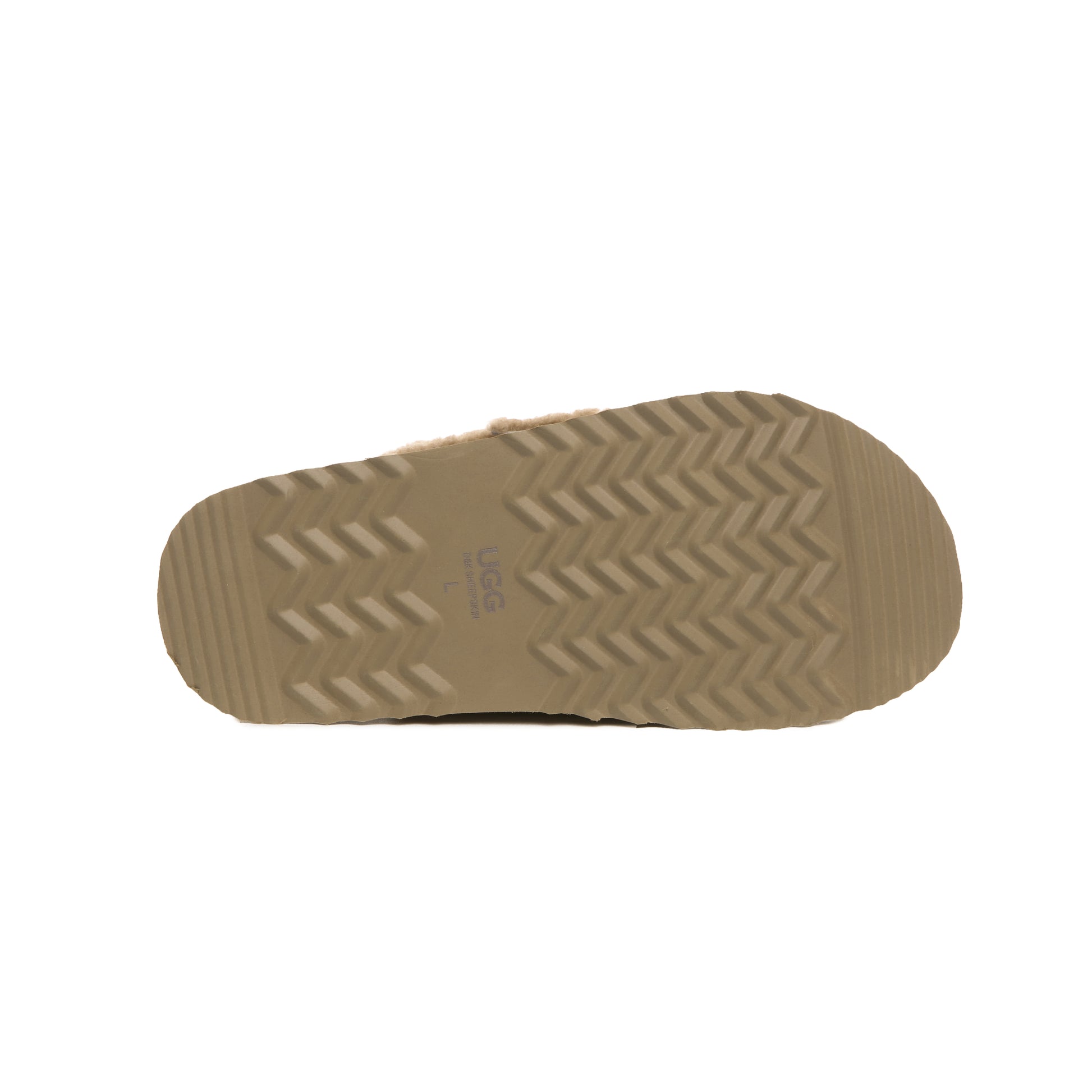 UGG AUS Sheepskin Wool Shearling Lined Platform Scuff