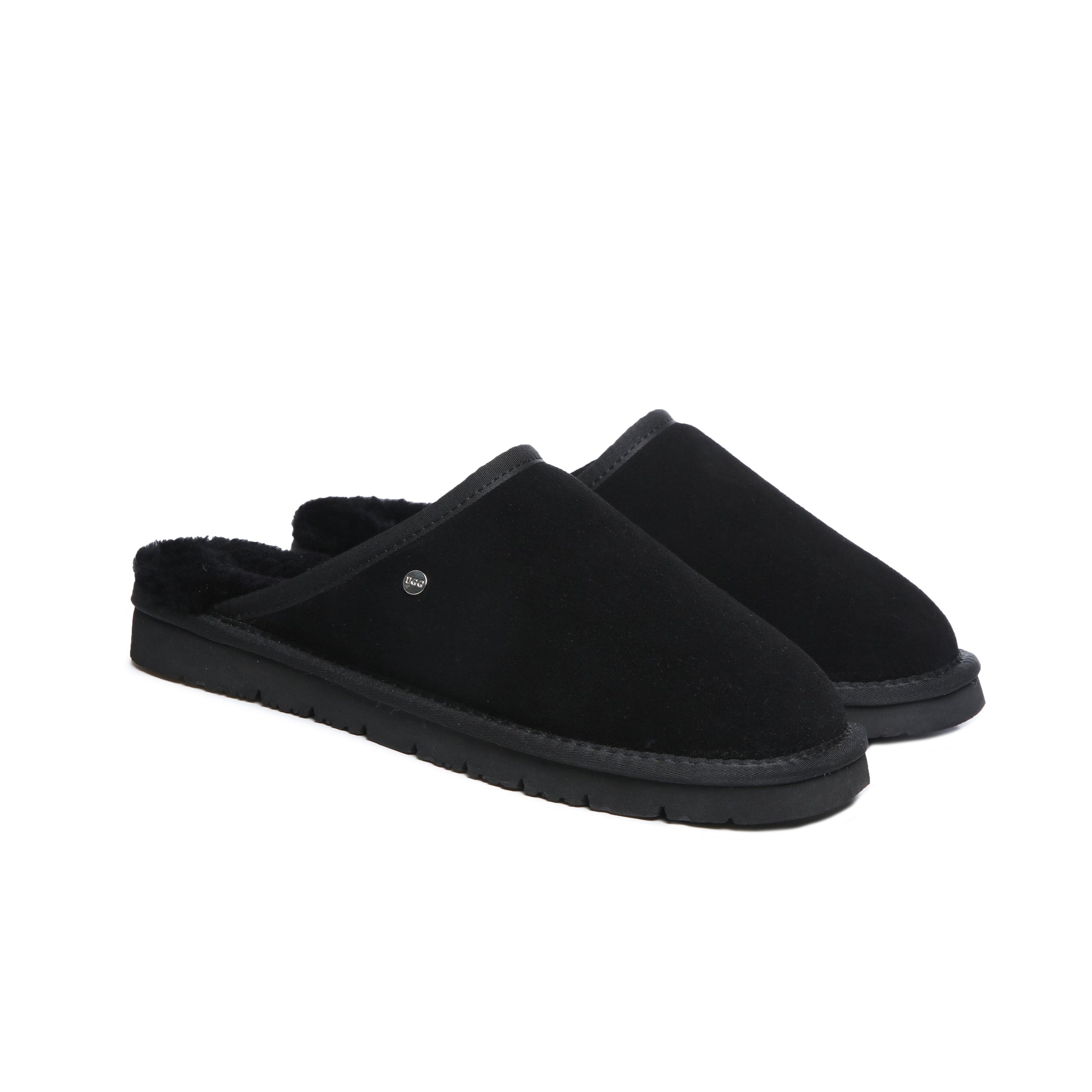 UGG Slippers Men Sheepskin Wool Scuff Cruz
