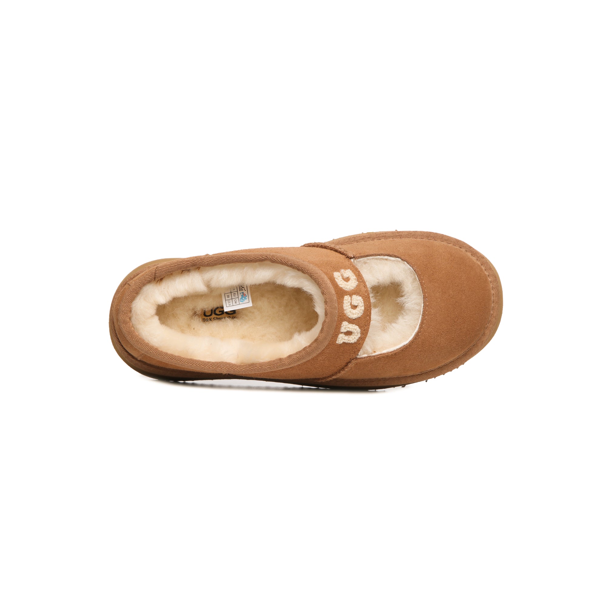 UGG Classic Dina Platform Mary Jane Shoes with Embroidered Logo