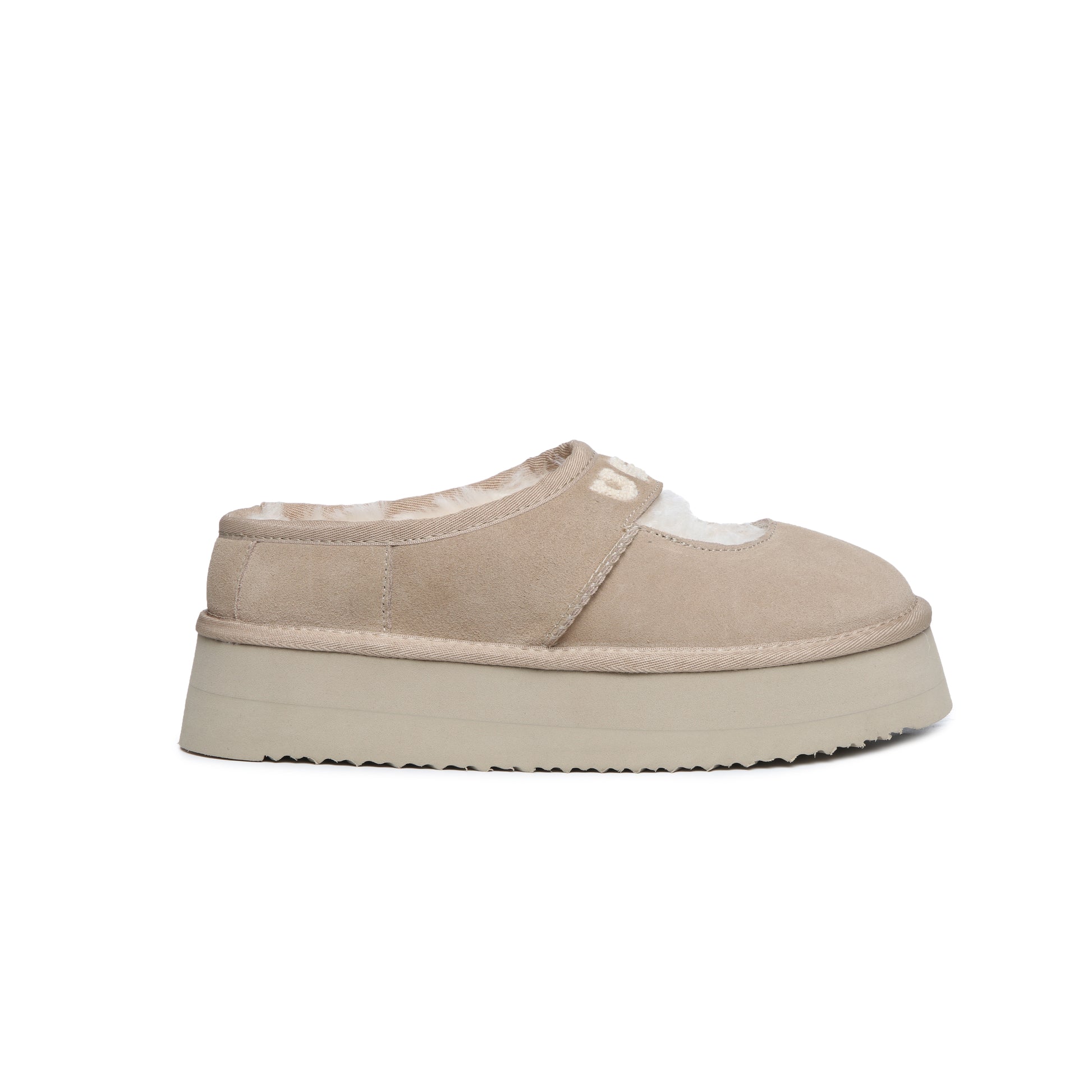 UGG Classic Dina Platform Mary Jane Shoes with Embroidered Logo