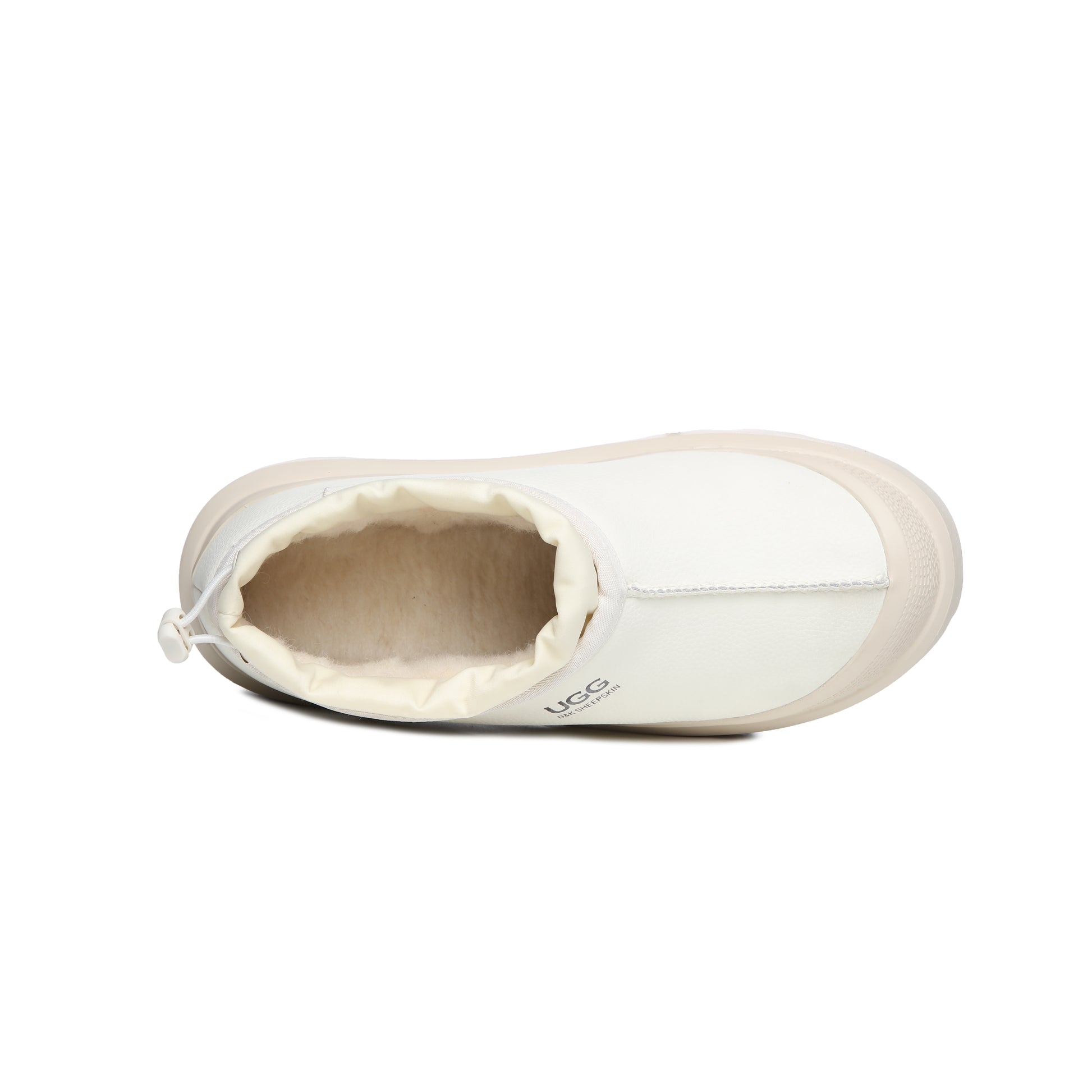 UGG AUS Sheepskin Soft Wool Outdoor Platform Slipper