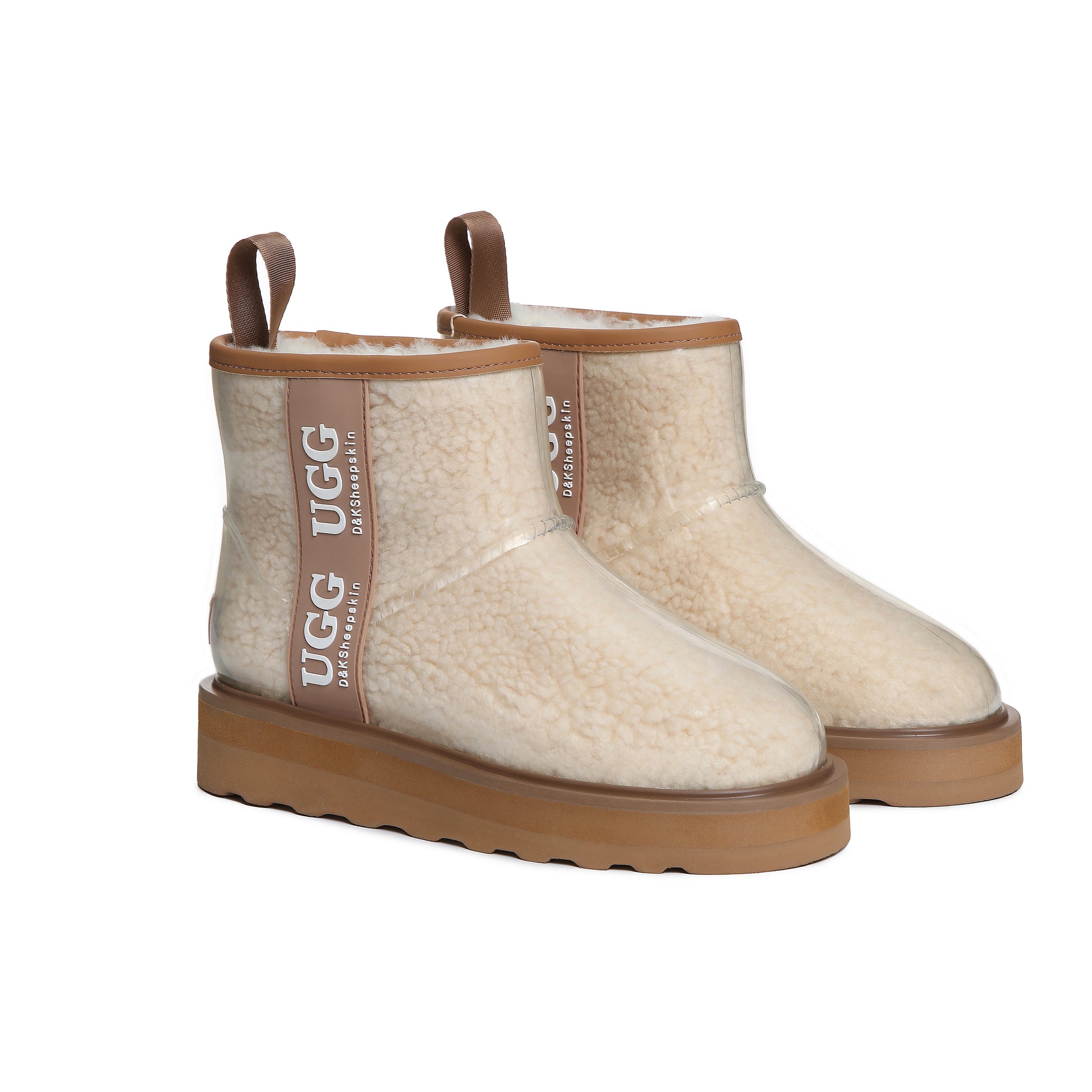UGG Boots Women Clear Waterproof Shearling Coated Classic