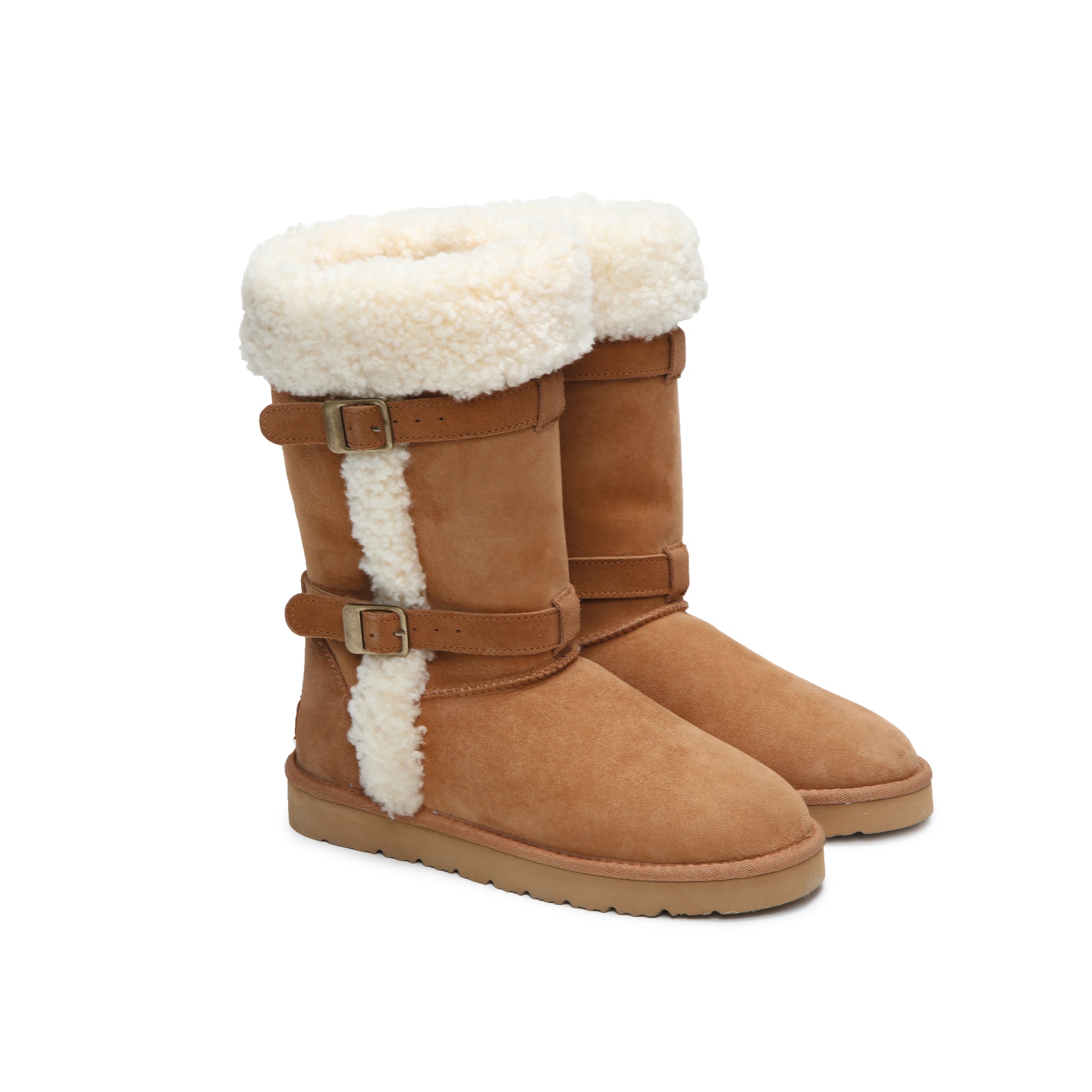 UGG Women’s Shearling Long Boots Genuine Sheepskin Wool