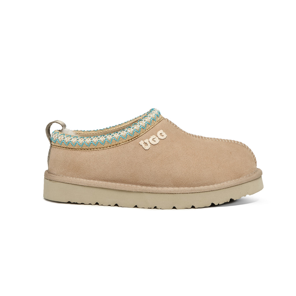 UGG Tasman Emb Logo Slippers Genuine Sheepskin Wool