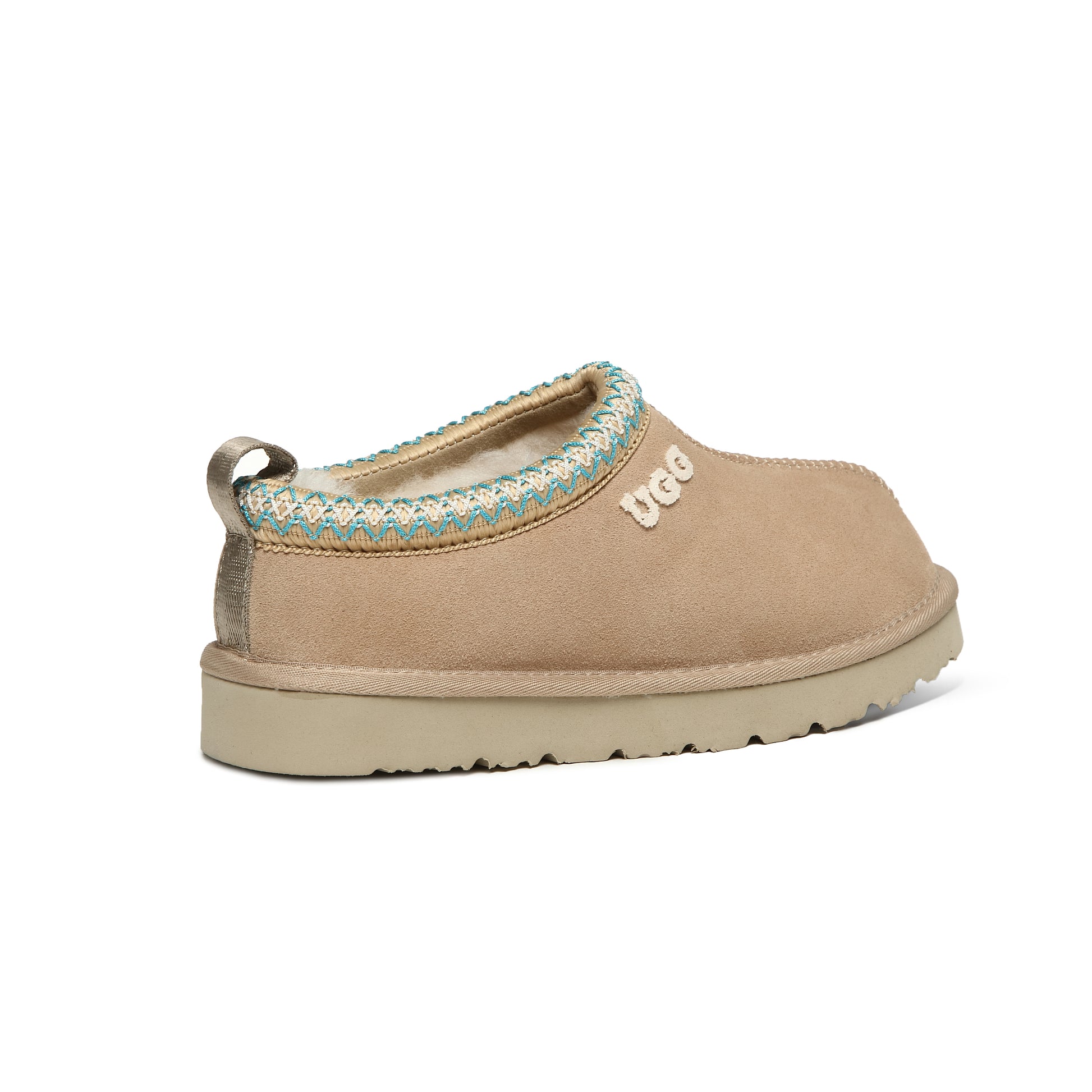 UGG Tasman Emb Logo Slippers Genuine Sheepskin Wool