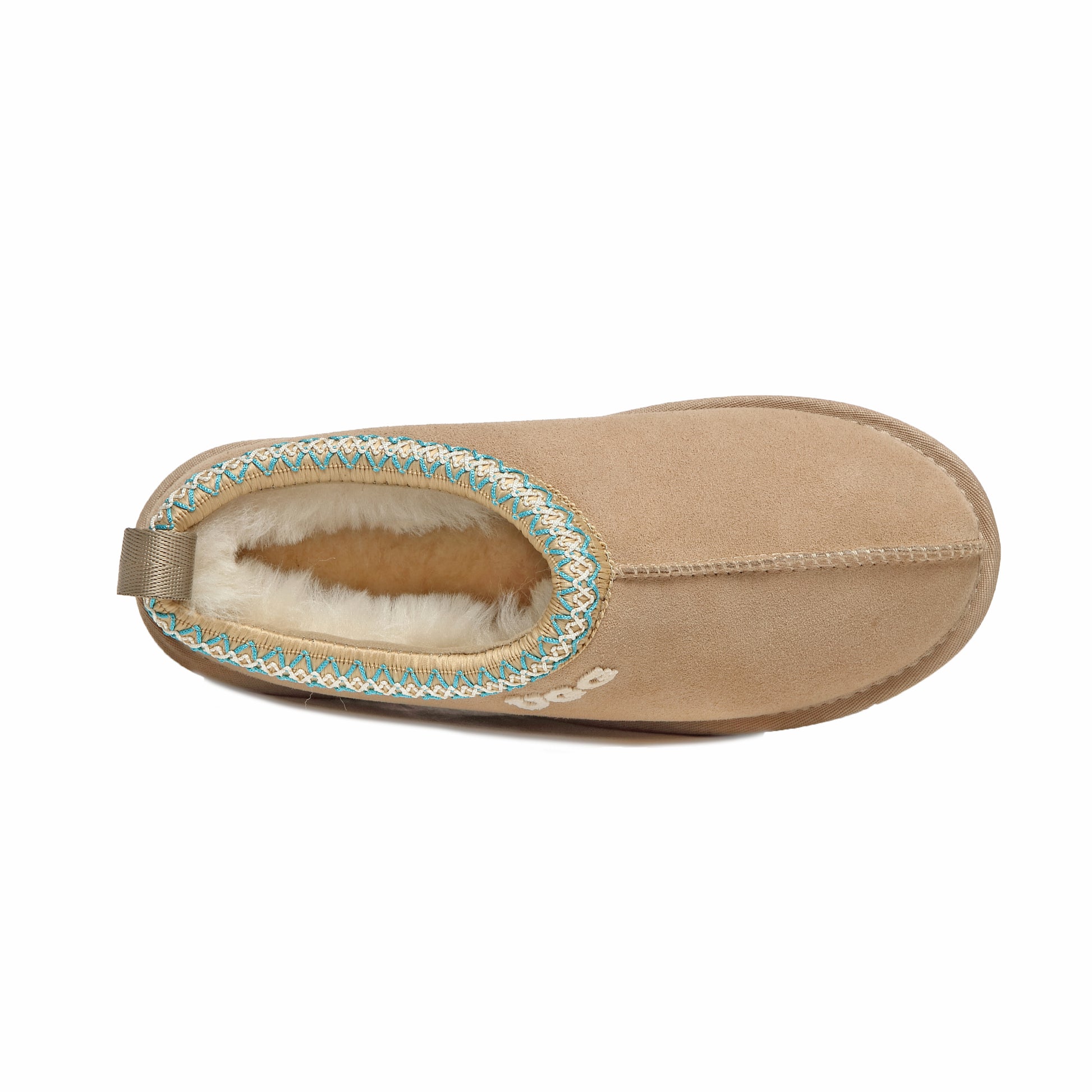UGG Tasman Emb Logo Slippers Genuine Sheepskin Wool