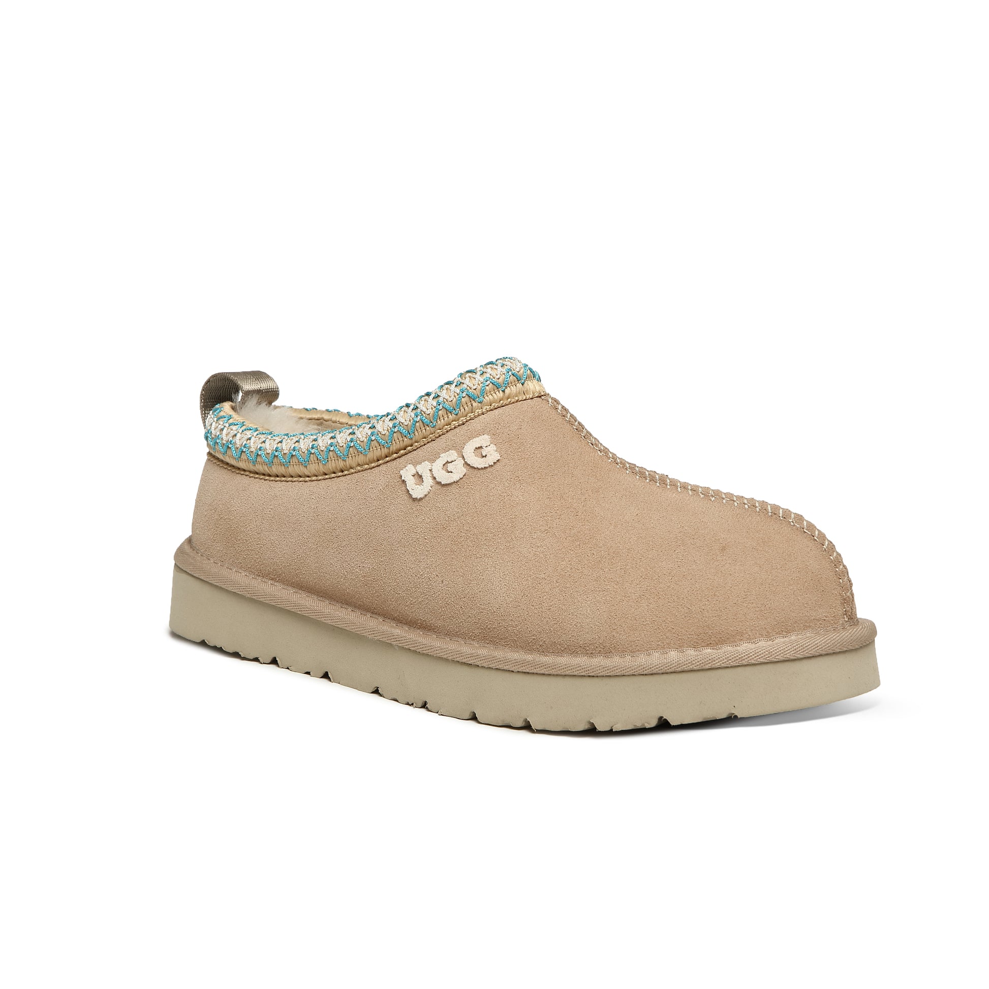 UGG Tasman Emb Logo Slippers Genuine Sheepskin Wool