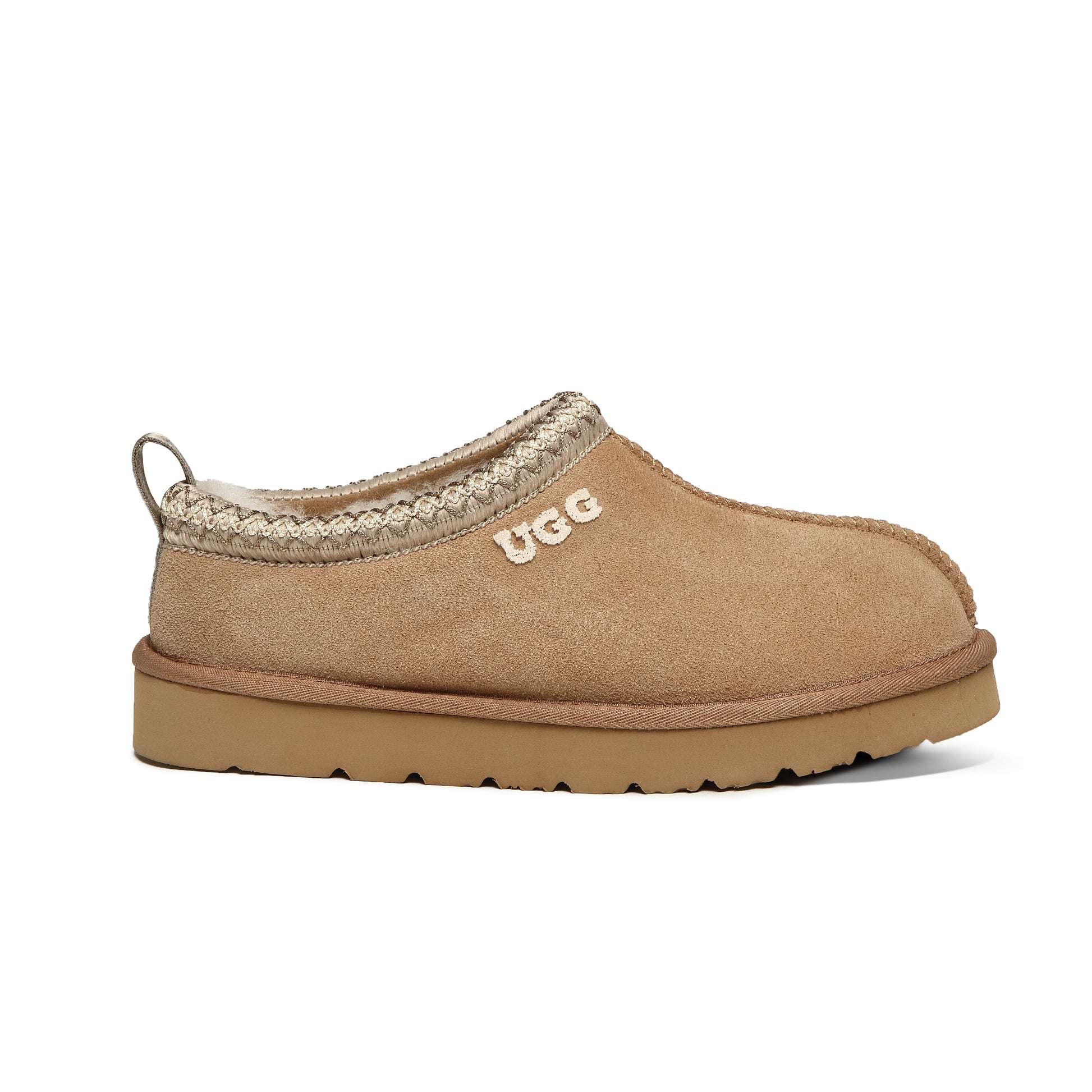 UGG Tasman Emb Logo Slippers Genuine Sheepskin Wool
