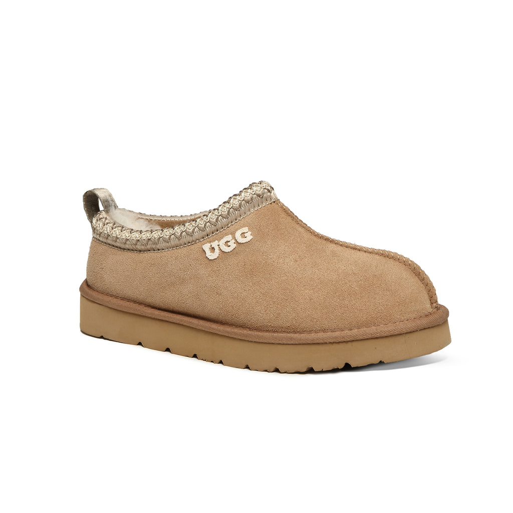 UGG Tasman Emb Logo Slippers Genuine Sheepskin Wool