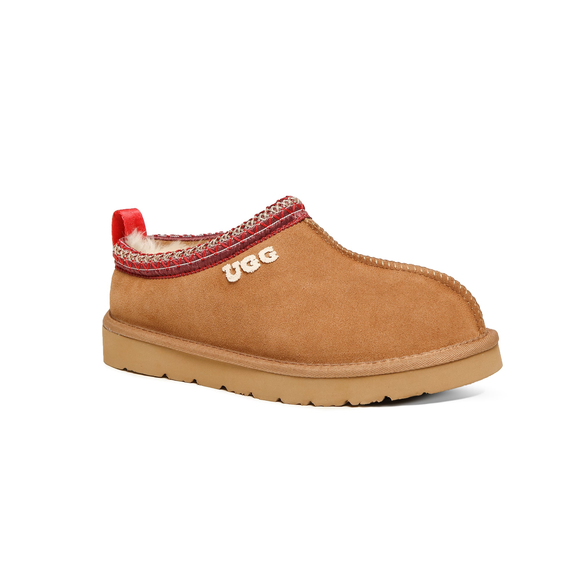 UGG Tasman Emb Logo Slippers Genuine Sheepskin Wool