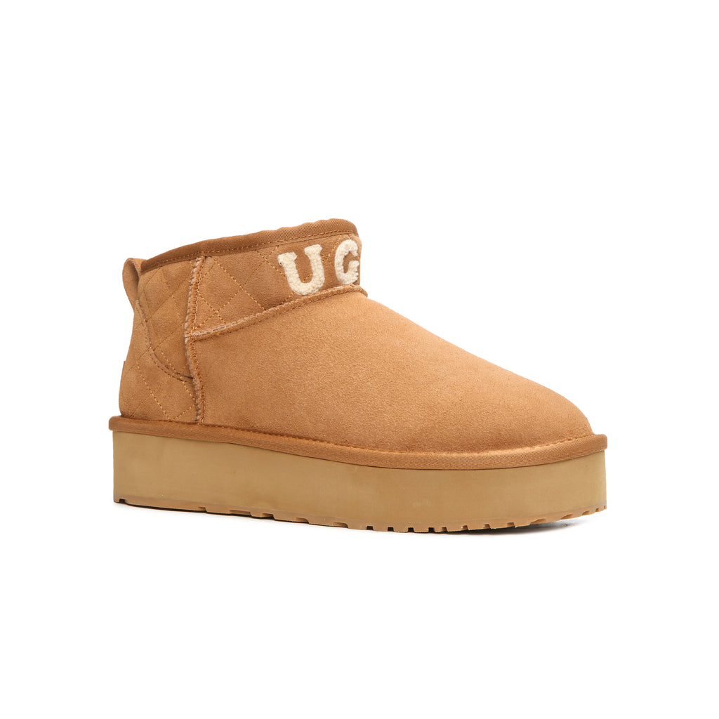 UGG Logo Argyle Ultra Mini Platform - Aussies UGG