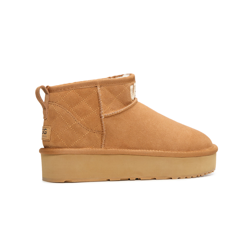 UGG Logo Argyle Ultra Mini Platform - Aussies UGG