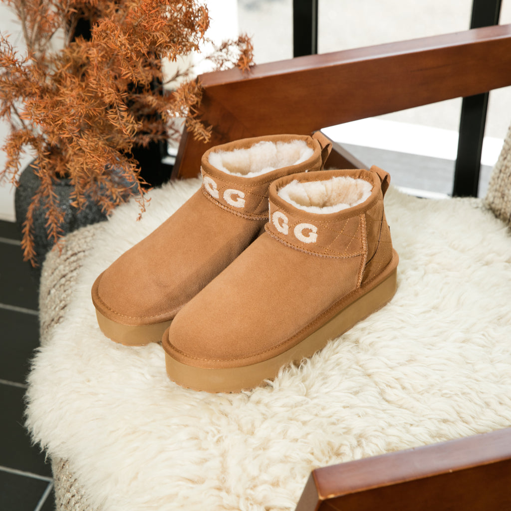 UGG Logo Argyle Ultra Mini Platform - Aussies UGG