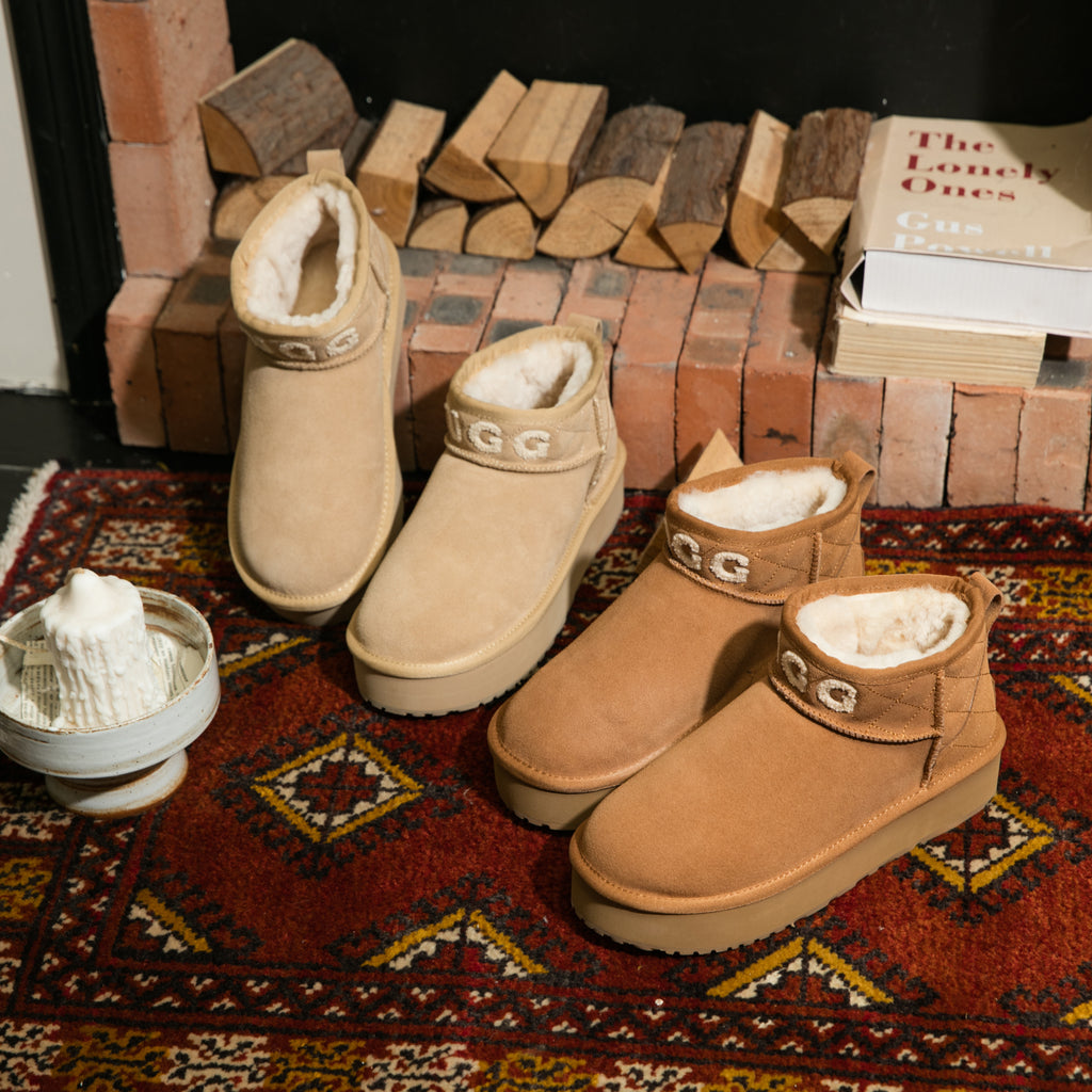 UGG Logo Argyle Ultra Mini Platform - Aussies UGG