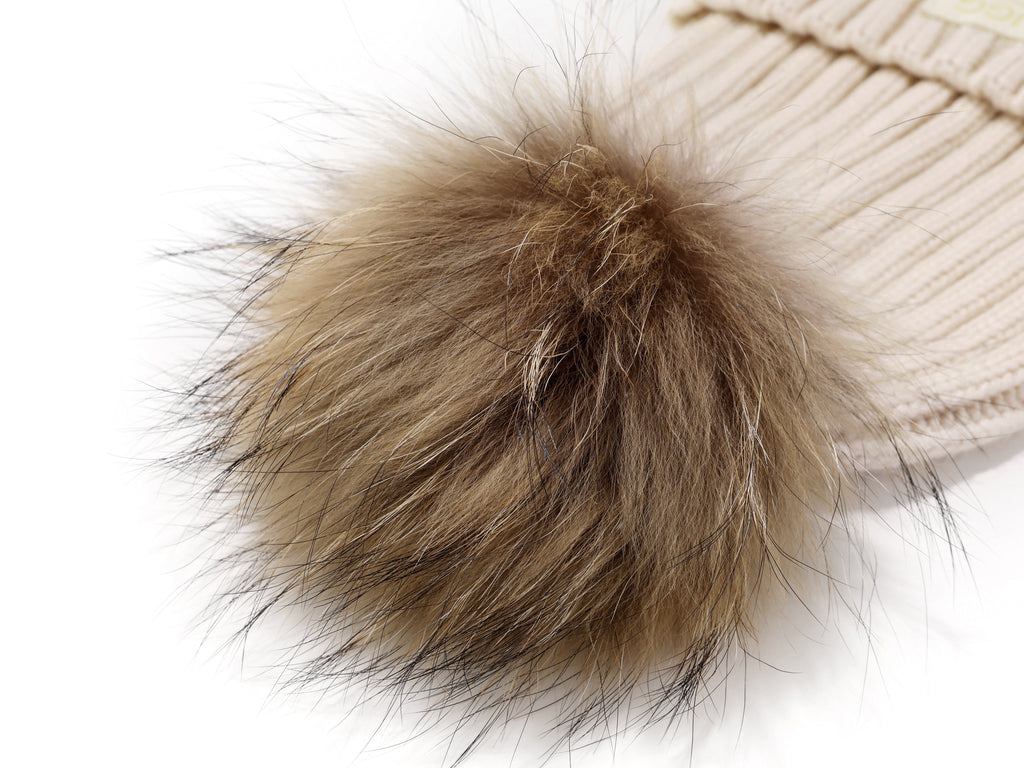 Fur Pom Pom Beanie