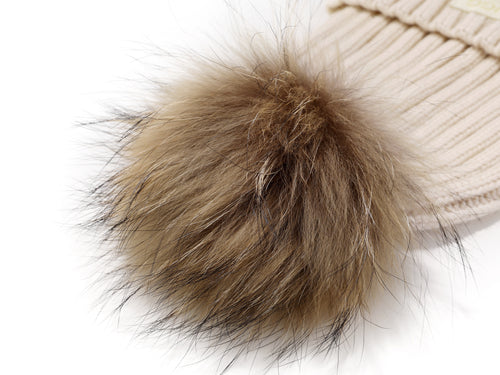 Fur Pom Pom Beanie