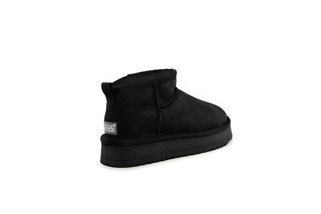 UGG Australian Sheepskin Wool Ultra Mini Classic Platform Boots