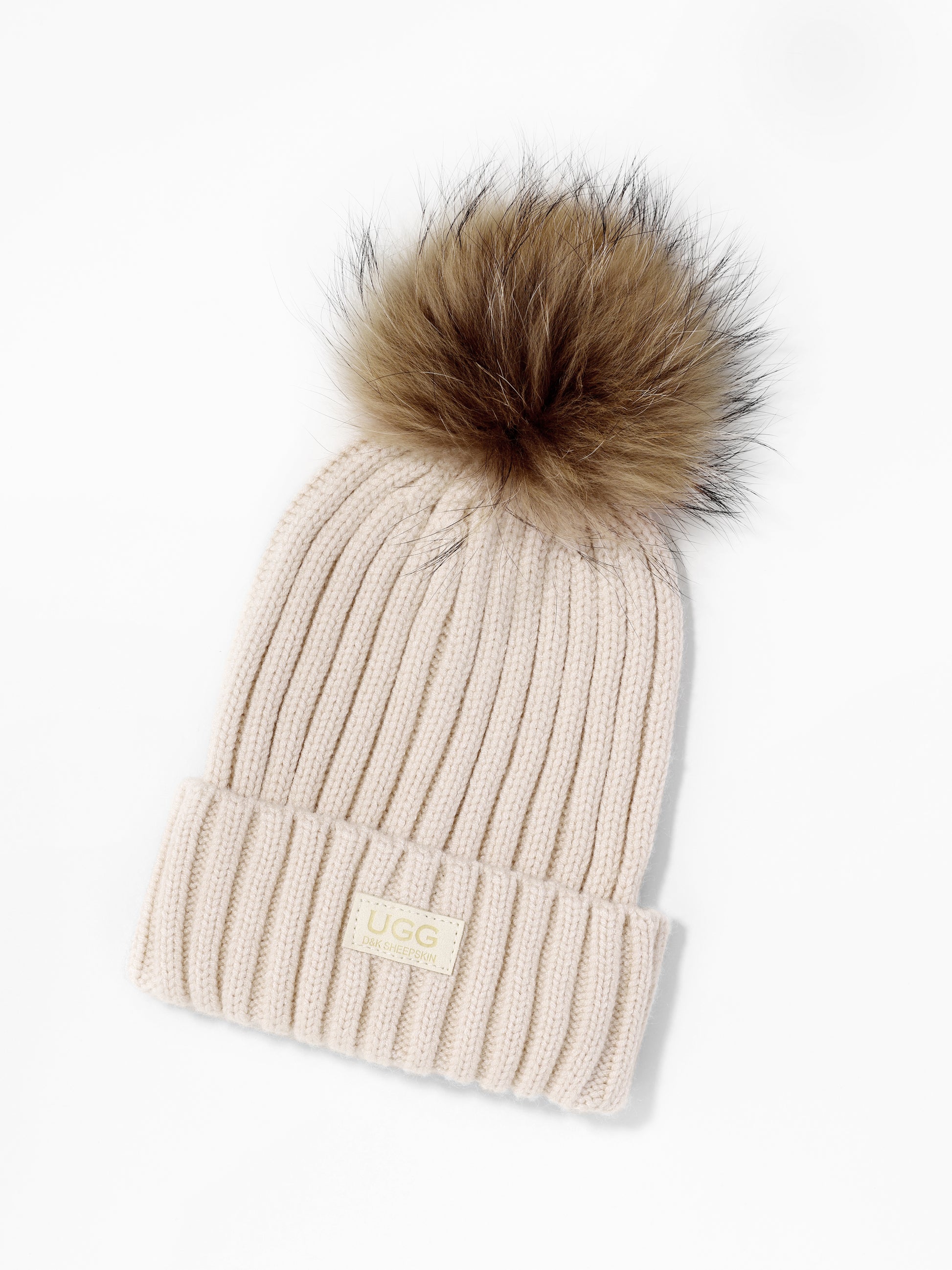 Fur Pom Pom Beanie