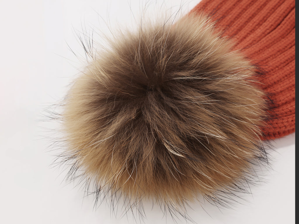 Fur Pom Pom Beanie