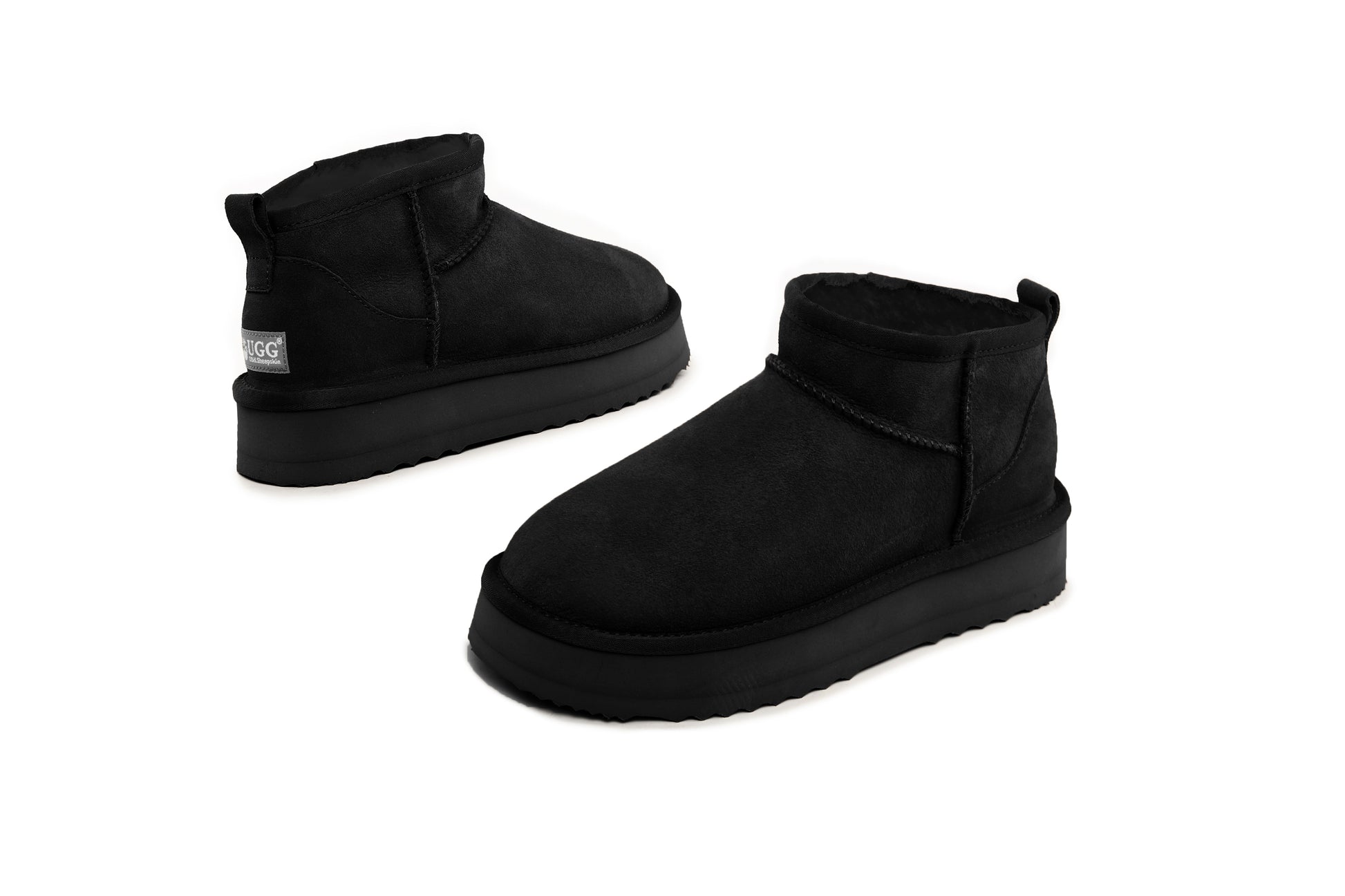UGG Australian Sheepskin Wool Ultra Mini Classic Platform Boots