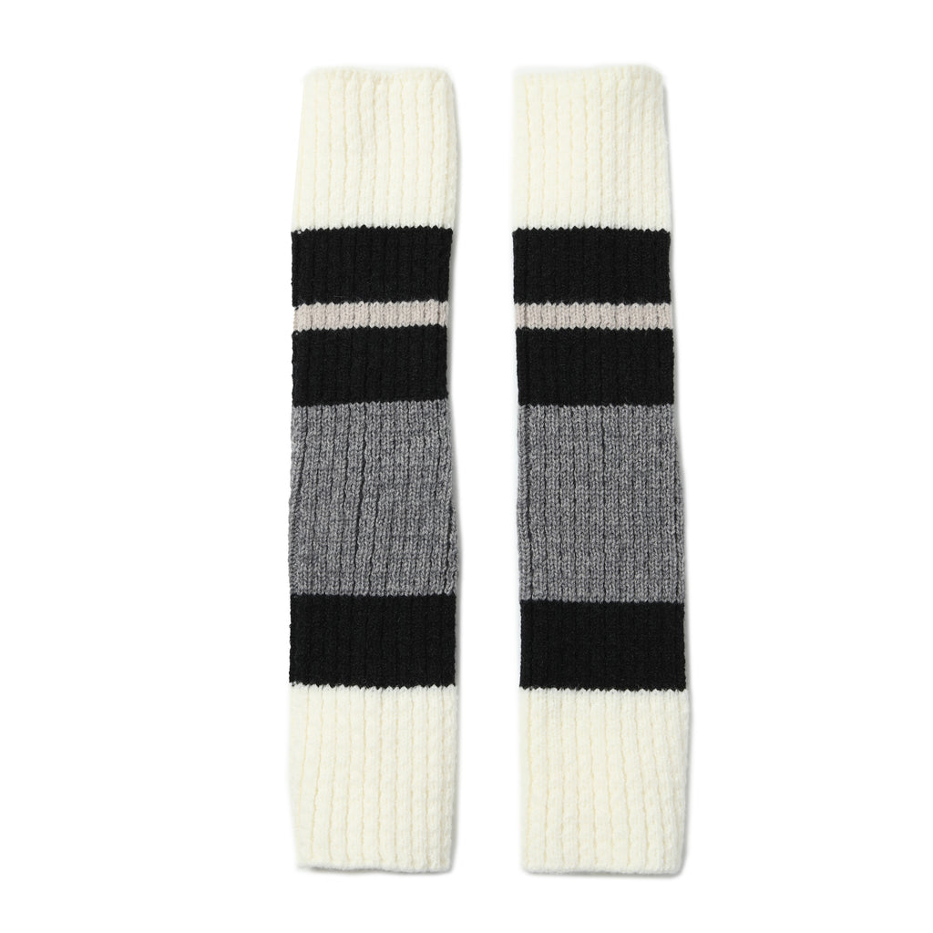 Knitted Striped Leg Warmers