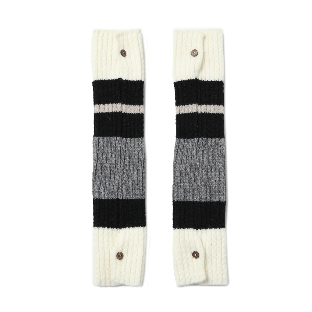 Knitted Striped Leg Warmers