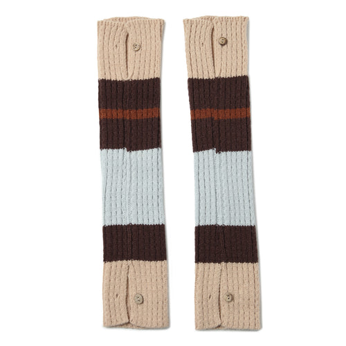 Knitted Striped Leg Warmers