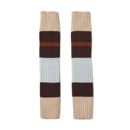 Knitted Striped Leg Warmers