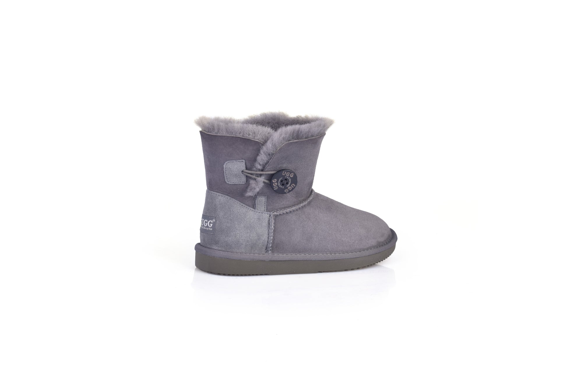 UGG Women Mini Button Sheepskin Wool UGG Boots