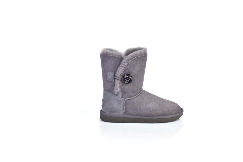 UGG Women Genuine Sheepskin Wool UGG One Button Boots - Aussies UGG
