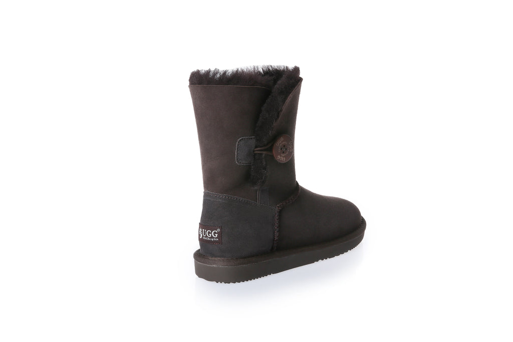 UGG Women Genuine Sheepskin Wool UGG One Button Boots - Aussies UGG