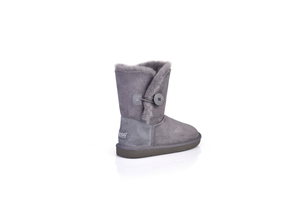 UGG Women Genuine Sheepskin Wool UGG One Button Boots - Aussies UGG