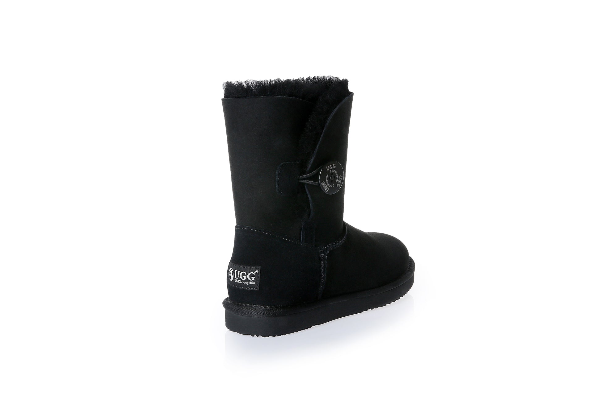 UGG Women Genuine Sheepskin Wool UGG One Button Boots