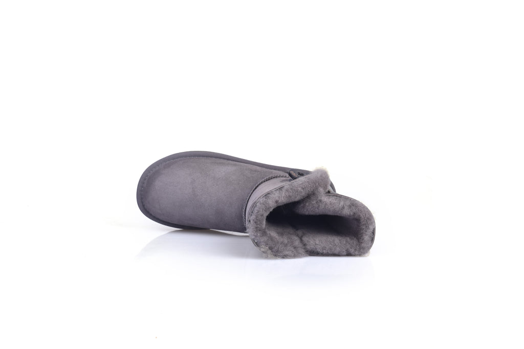 UGG Women Genuine Sheepskin Wool UGG One Button Boots - Aussies UGG