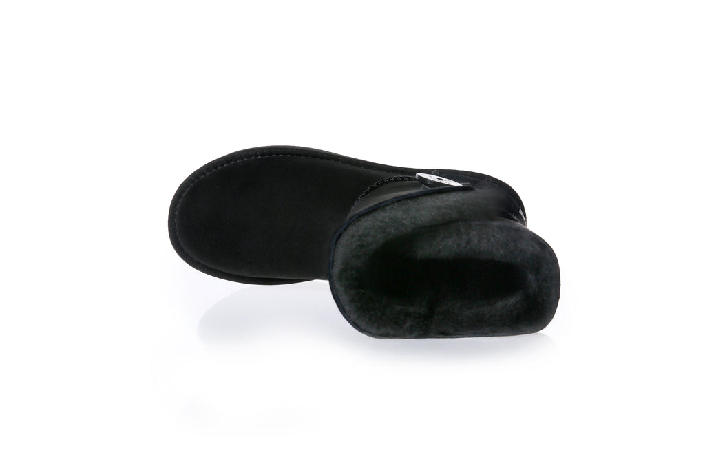 UGG Women Genuine Sheepskin Wool UGG One Button Boots - Aussies UGG