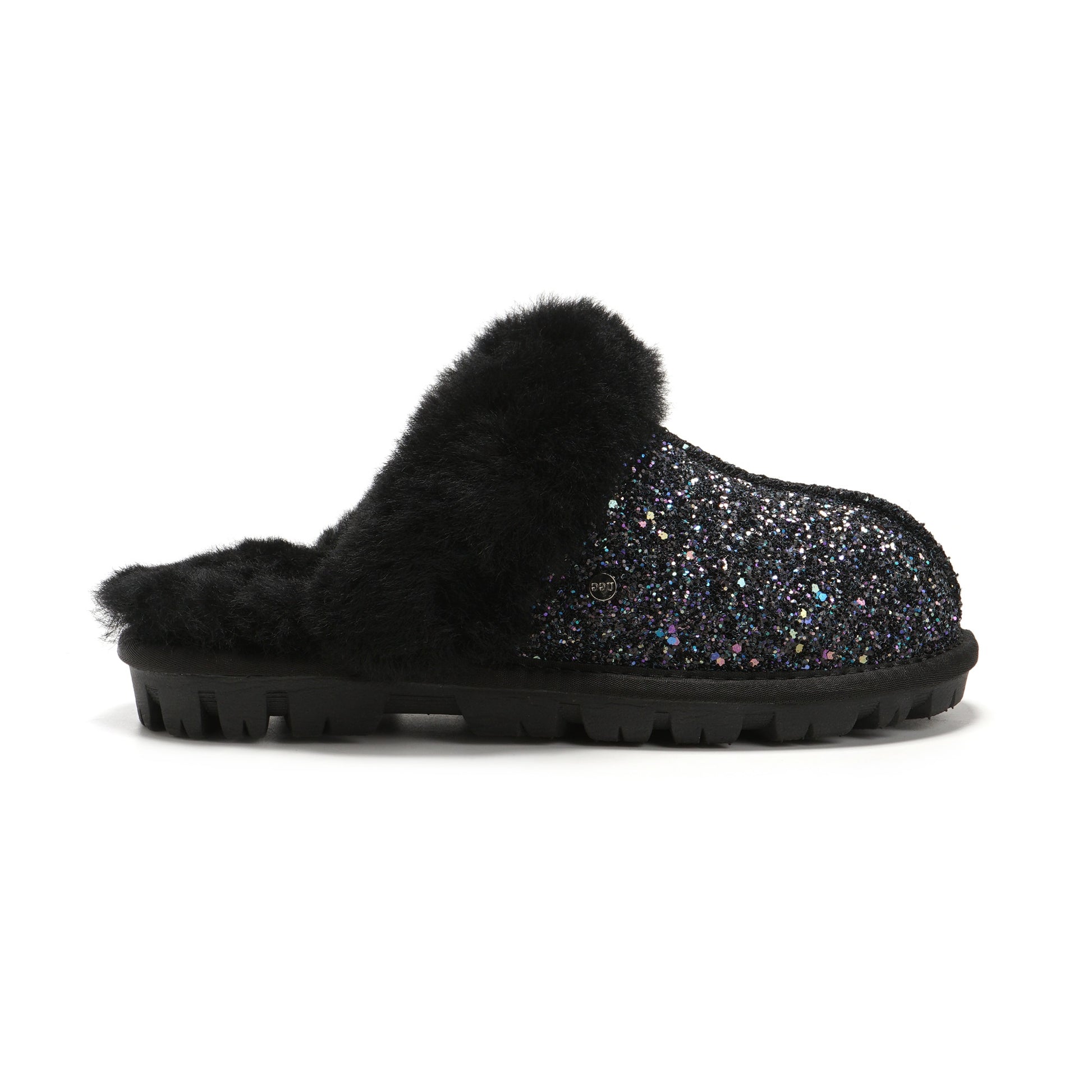 UGG Glitter Slippers Children Sparkling Comfort AUS Sheepskin Wool Scuff Slide