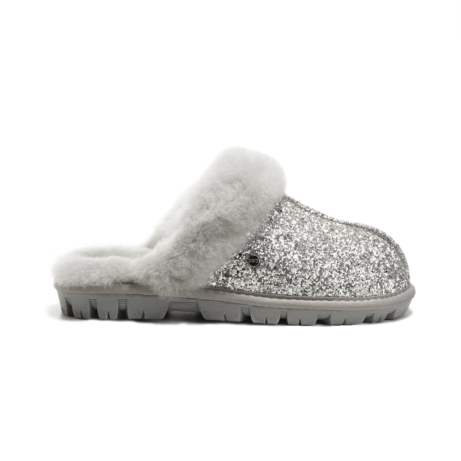 UGG Glitter Slippers Children Sparkling Comfort AUS Sheepskin Wool Scuff Slide