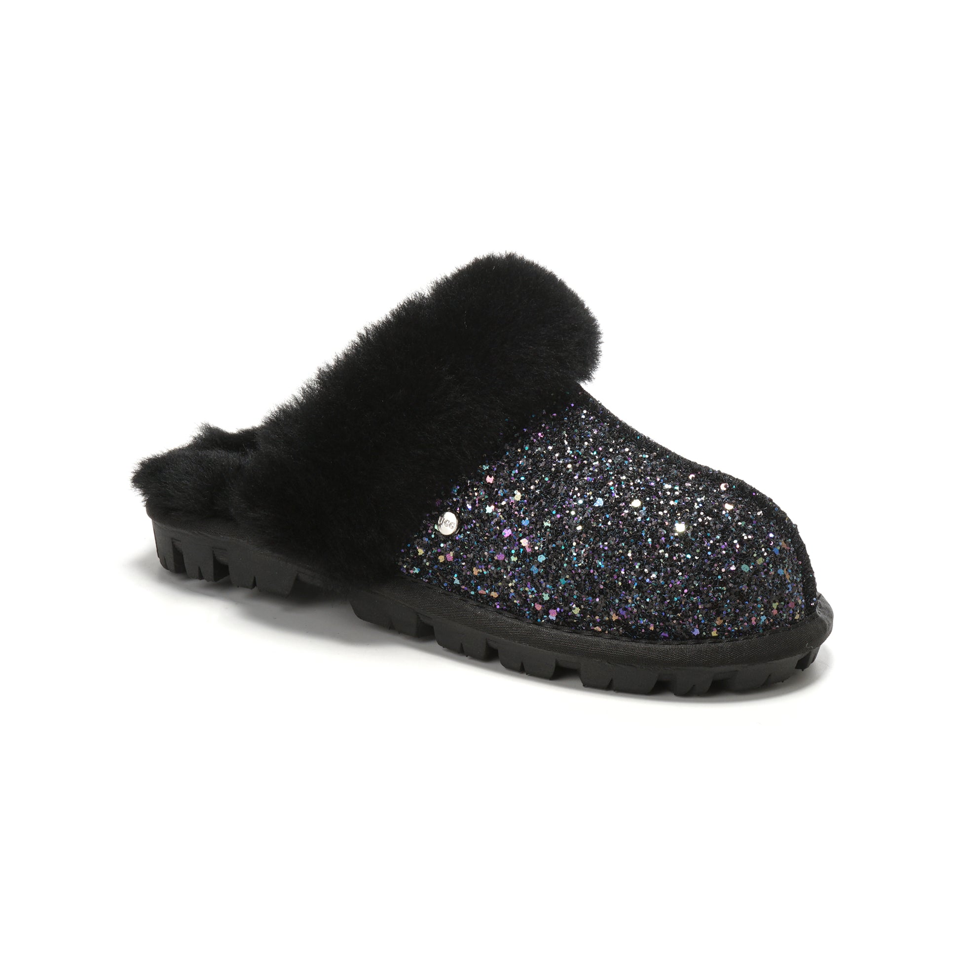 UGG Glitter Slippers Children Sparkling Comfort AUS Sheepskin Wool Scuff Slide