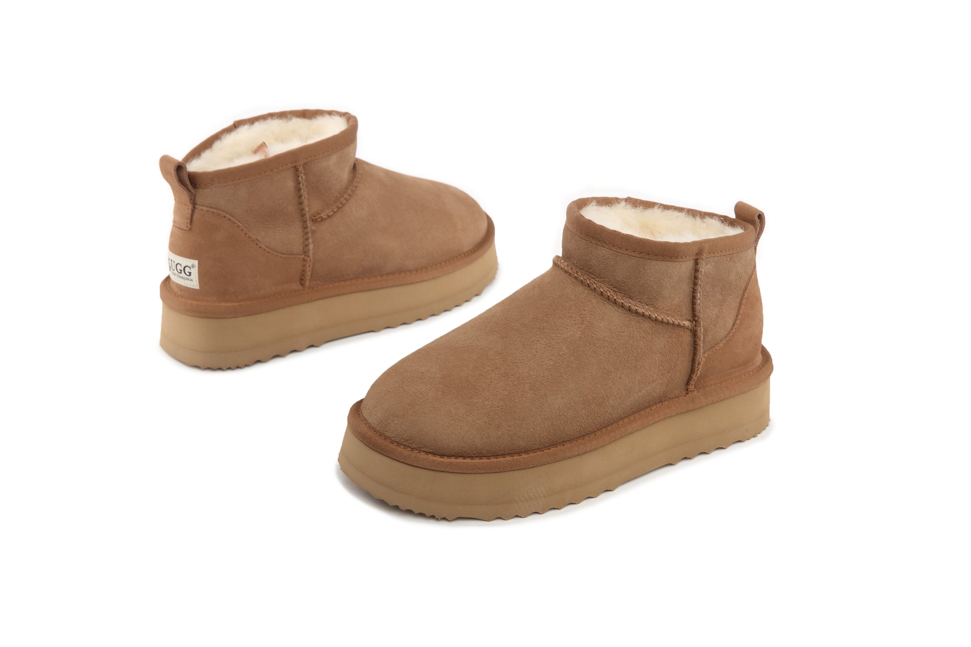 UGG Australian Sheepskin Wool Ultra Mini Classic Platform Boots