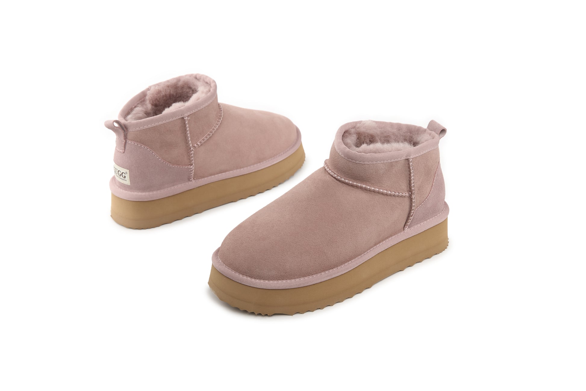 UGG Australian Sheepskin Wool Ultra Mini Classic Platform Boots
