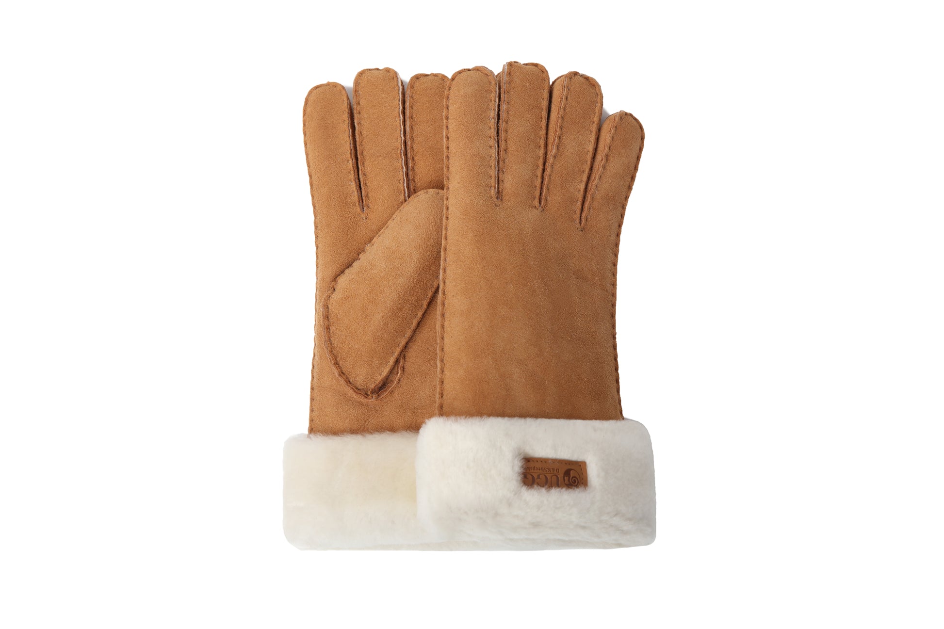 Fluffy Sheepskin Wool Shearling Lined Gloves