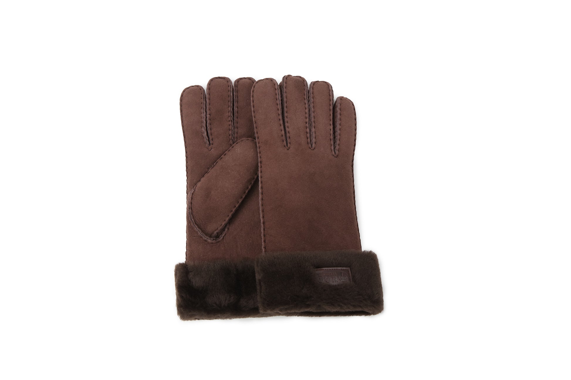 Fluffy Sheepskin Wool Shearling Lined Gloves