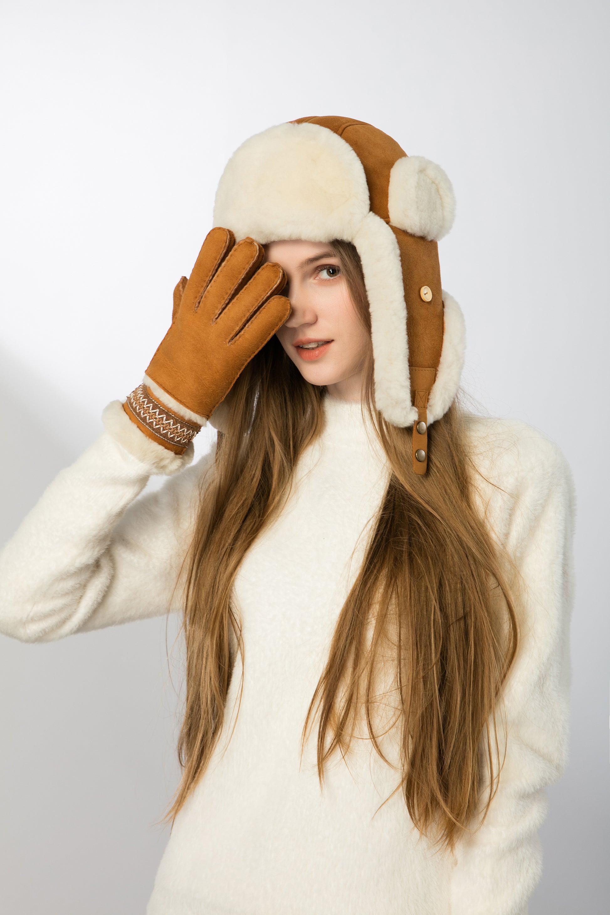 UGG Sheepskin Aviator Hat