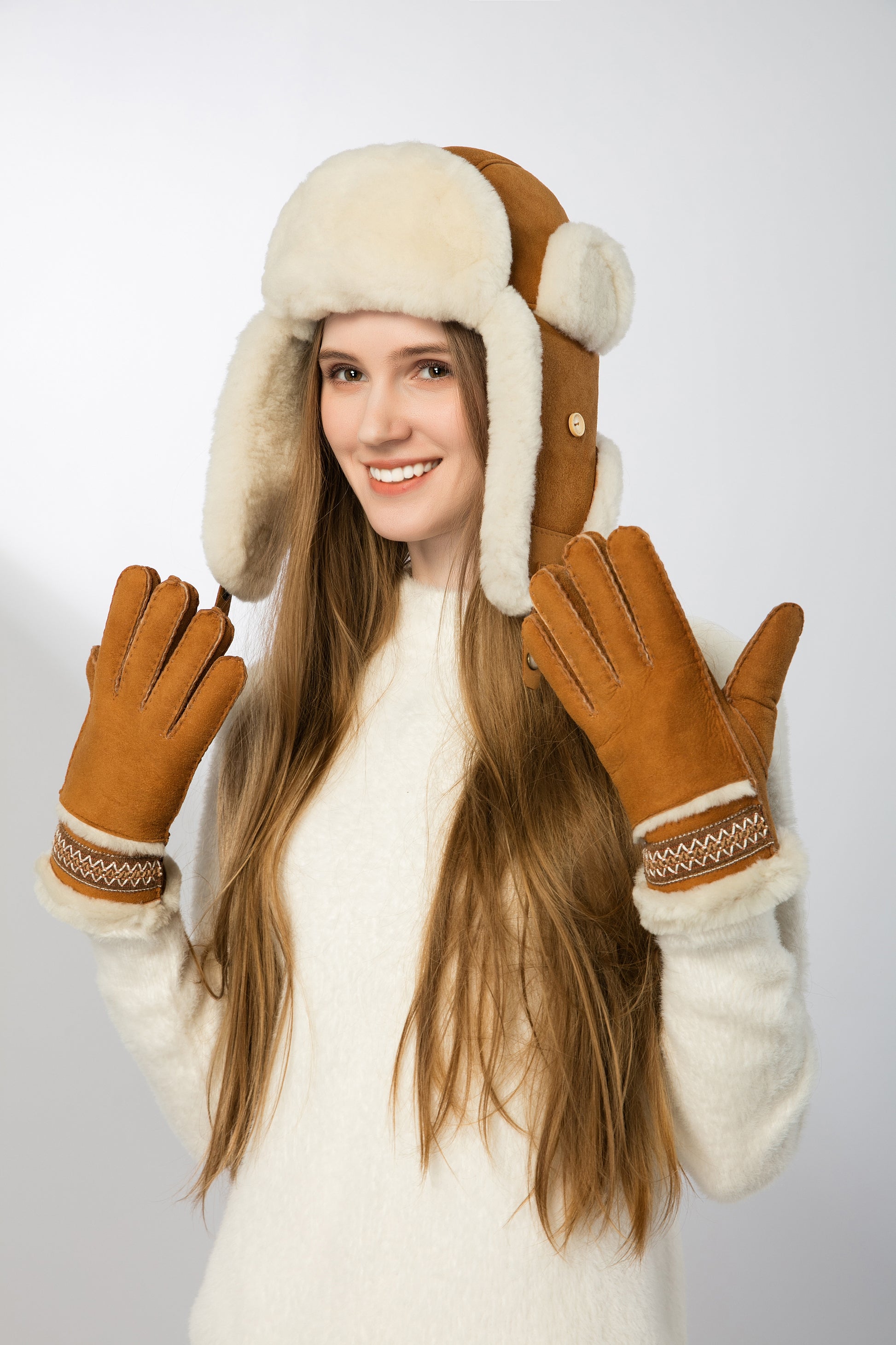 UGG Sheepskin Aviator Hat