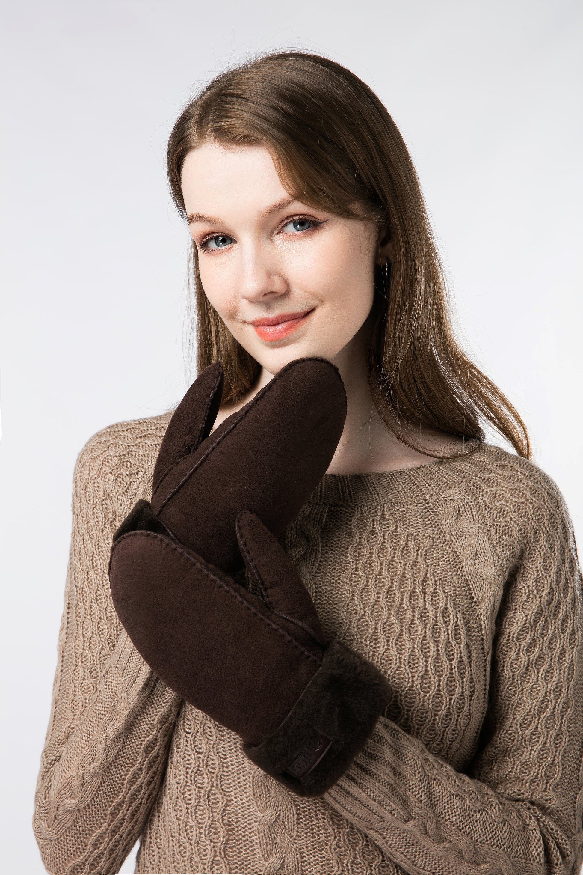UGG Women's Sheepskin Mitten Gloves - Aussies UGG