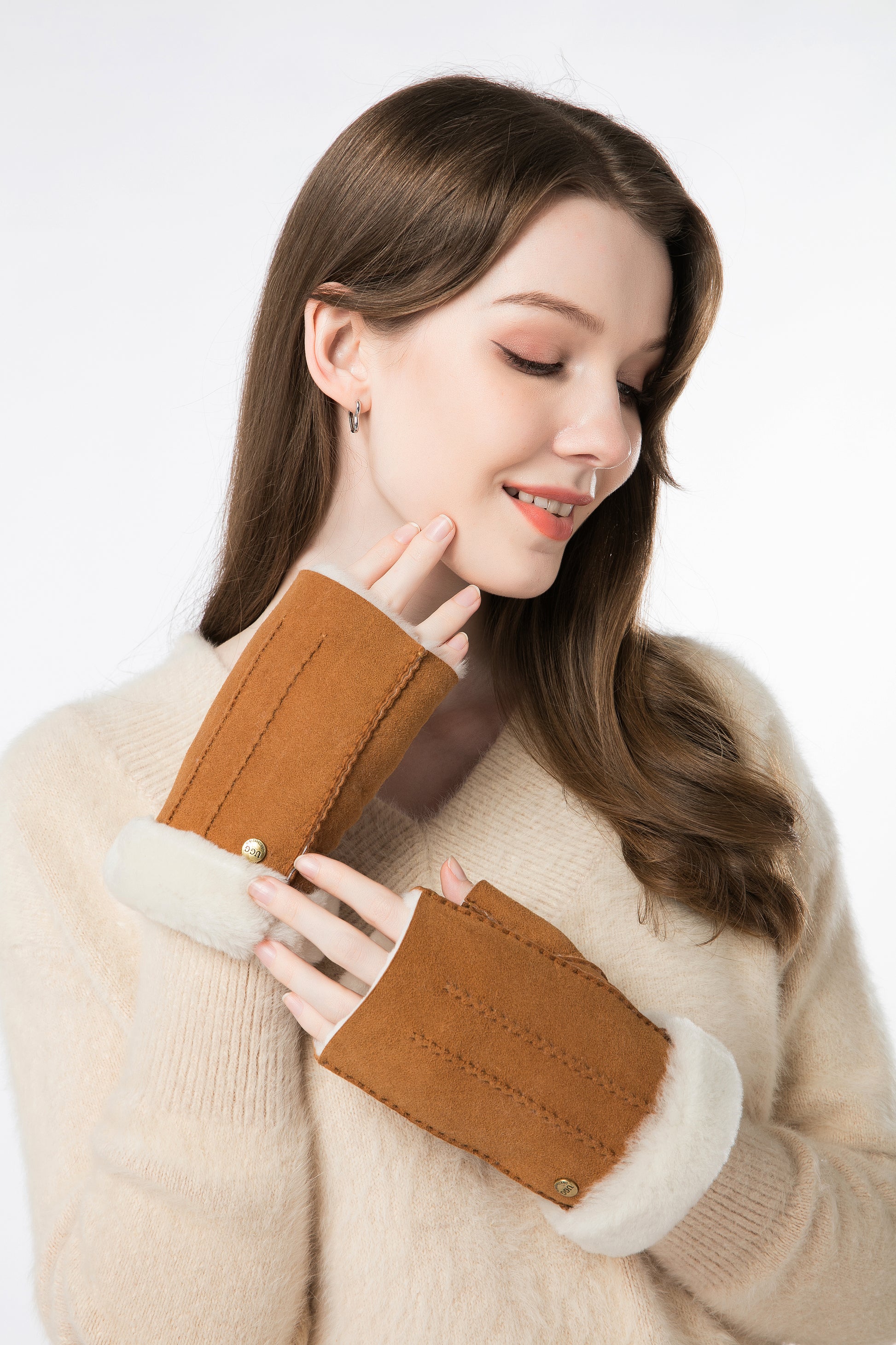 UGG Fingerless Sheepskin Gloves