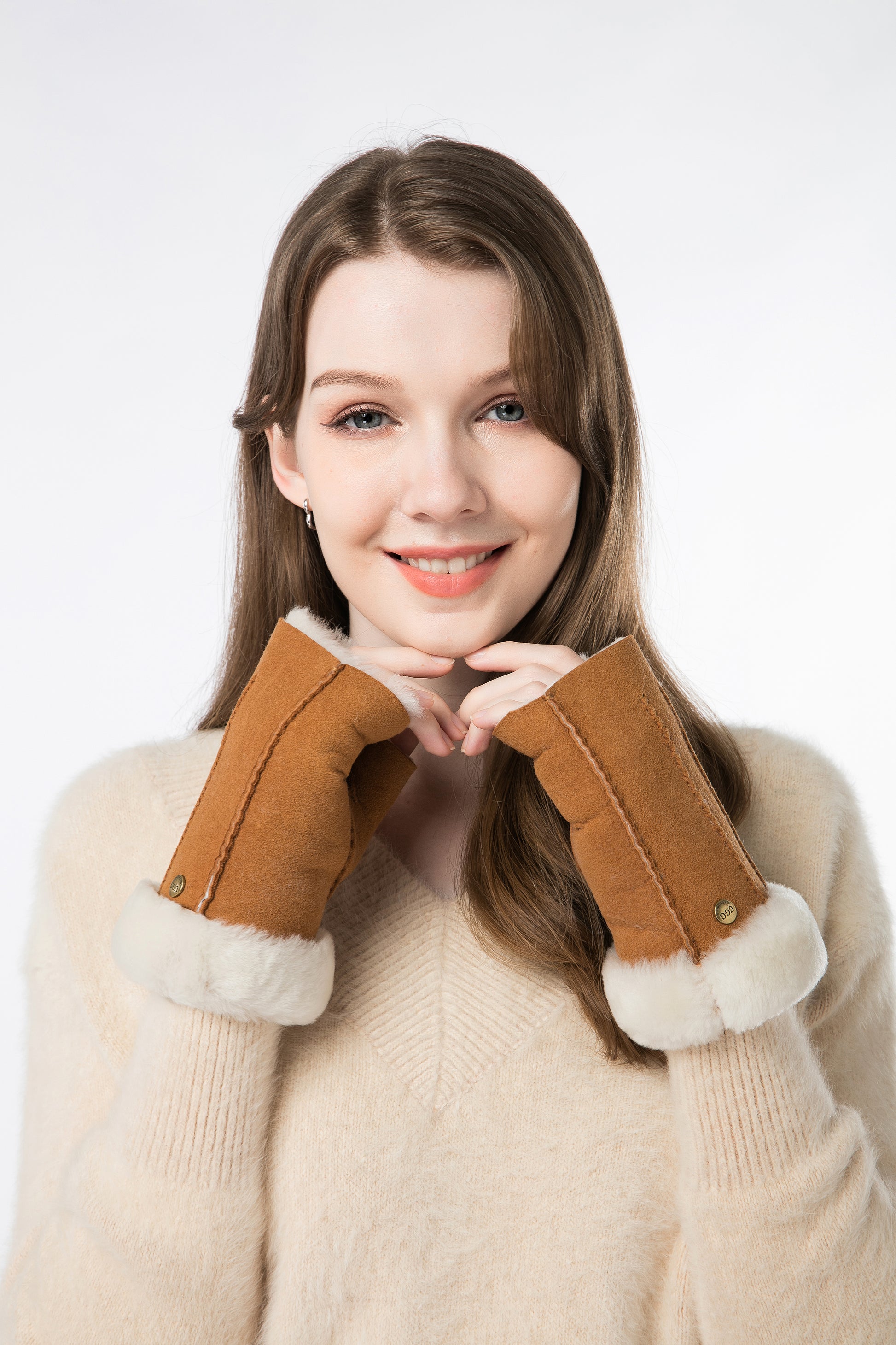UGG Fingerless Sheepskin Gloves